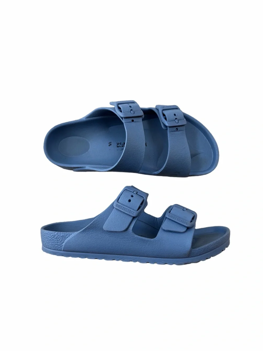 Birkenstock Big Kid Size 1, EU 32 Light Blue Arizona Slide Sandals